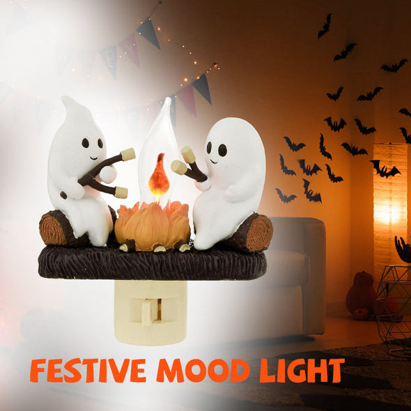 Campfire Ghost Flickering Nightlight 🔥👻 LAST DAY 70% OFF HALLOWEEN SALE🕸️🎃