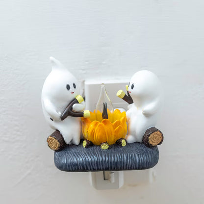 Campfire Ghost Flickering Nightlight 🔥👻 LAST DAY 70% OFF HALLOWEEN SALE🕸️🎃