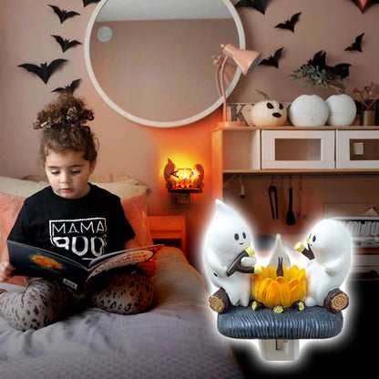 Campfire Ghost Flickering Nightlight 🔥👻 LAST DAY 70% OFF HALLOWEEN SALE🕸️🎃